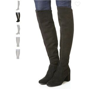 VINCE Blythe Tall Black Suede Boots
